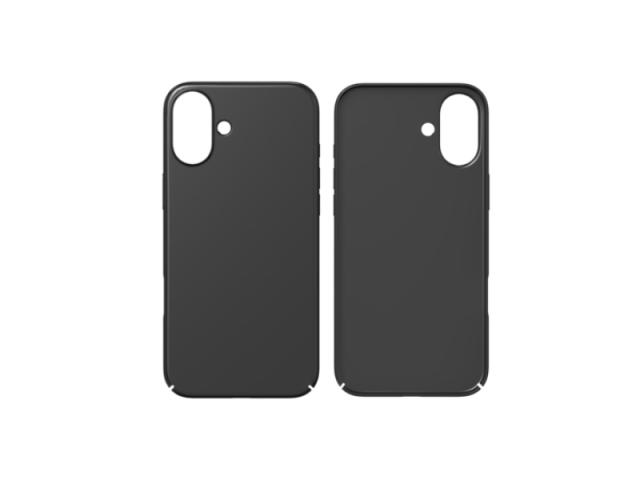 Merskal Slim Cover iPhone 16 Plus Svart - BULK