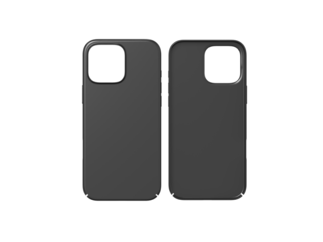 Merskal Slim Cover iPhone 16 Pro Max Svart - BULK